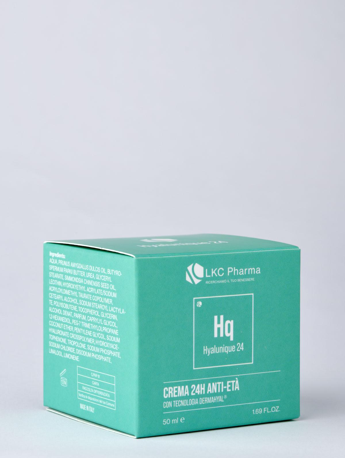 Packaging in cartone della crema Hyalunique 24
